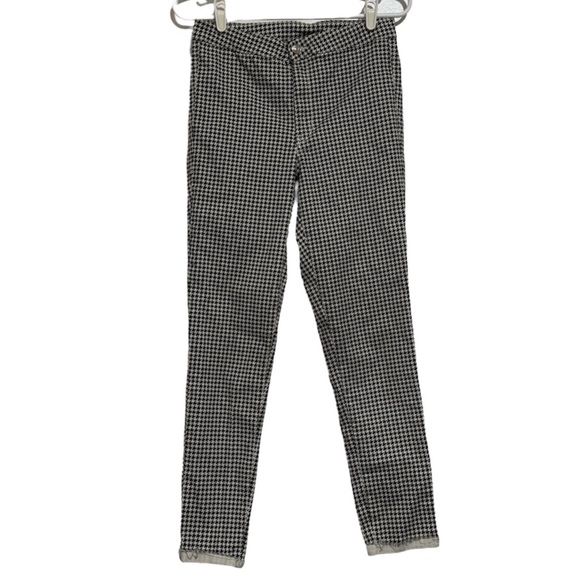 H&M Divided Women’s Houndstooth Skinny Pant Trousers Size 8 - Picture 3 of 9